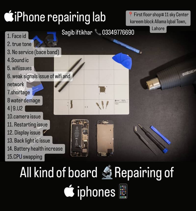 iPhone panel battery camera board repairing glass change Face ID 16

                                                            alt=