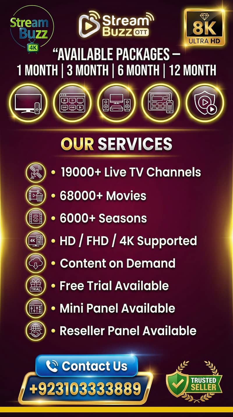 IPTV STREAMBUZZ SUBSCRIPTION IN Watch Live TV with HD IPTV

                                                            alt=