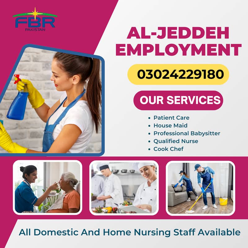 Maid | House Maids | Cook | House maids | Baby Sitter Couple Available

                                                            alt=