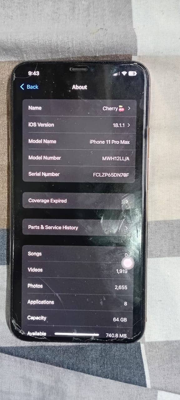 Iphone11 Promax PTA for sell.

                                                            alt=