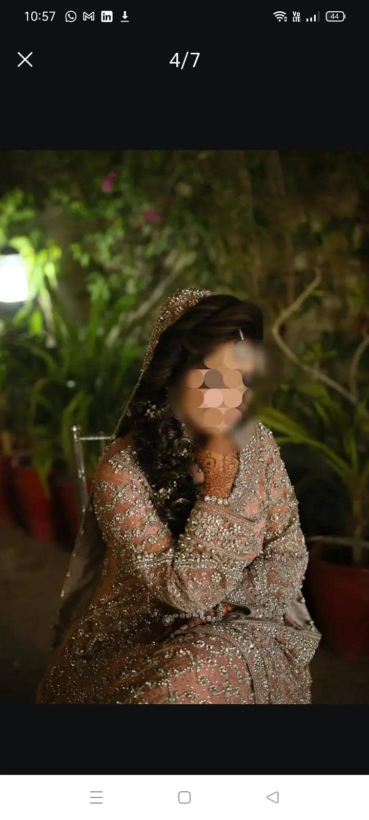 bridal dress / valima dress / bridal maxi / tail Maxi / valima maxi

                                                            alt=