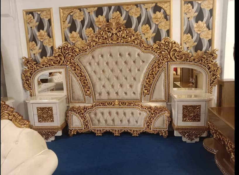 brand new double bed,/bed set/single bed/Turkish bed set/wooden bed

                                                            alt=