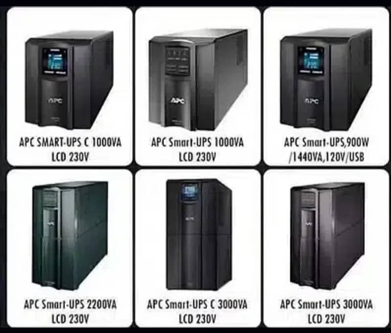 10KVA/5KVA/3KVA/2KVA/1KVA APC SMART UPS ALL MODELS AVAILABLE

                                                            alt=