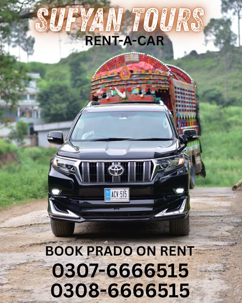 Rent A Car PRADO | AUDI A6 ON RENT | FORTUNER | LIMO ON RENT CAR RENT

                                                            alt=