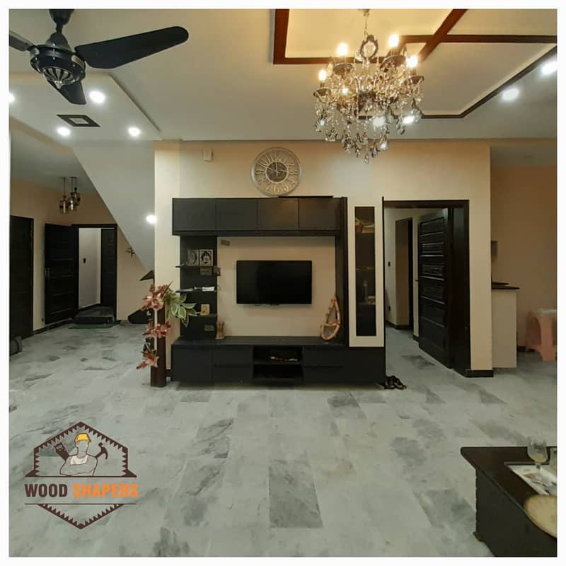 Wardrobe / Media wall /Wall panelling /Wooden Floor /wood work

                                                            alt=