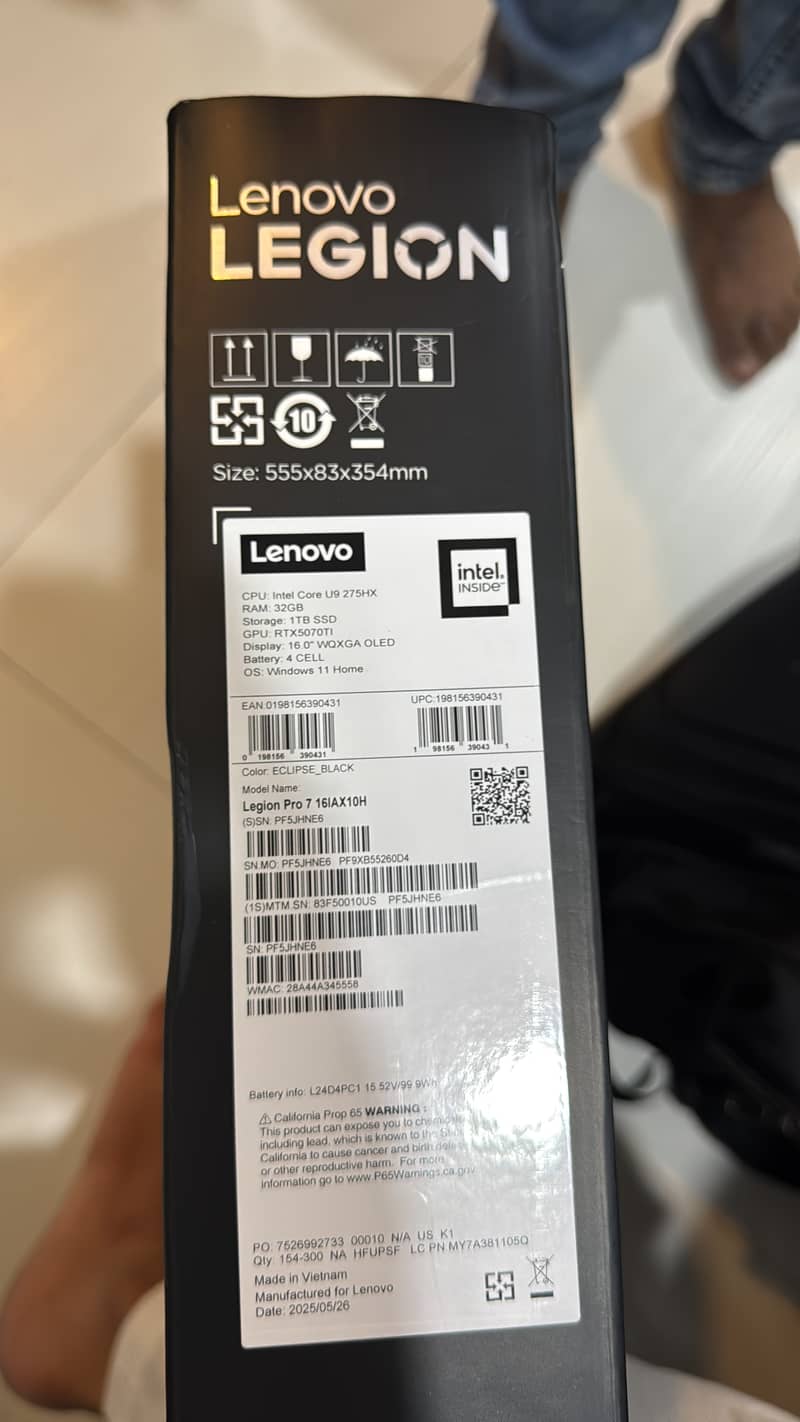 Lenovo Legion Pro 7i Gaming Laptop 275HX - RTX5070 | 32/aTB BOX PACK

                                                            alt=