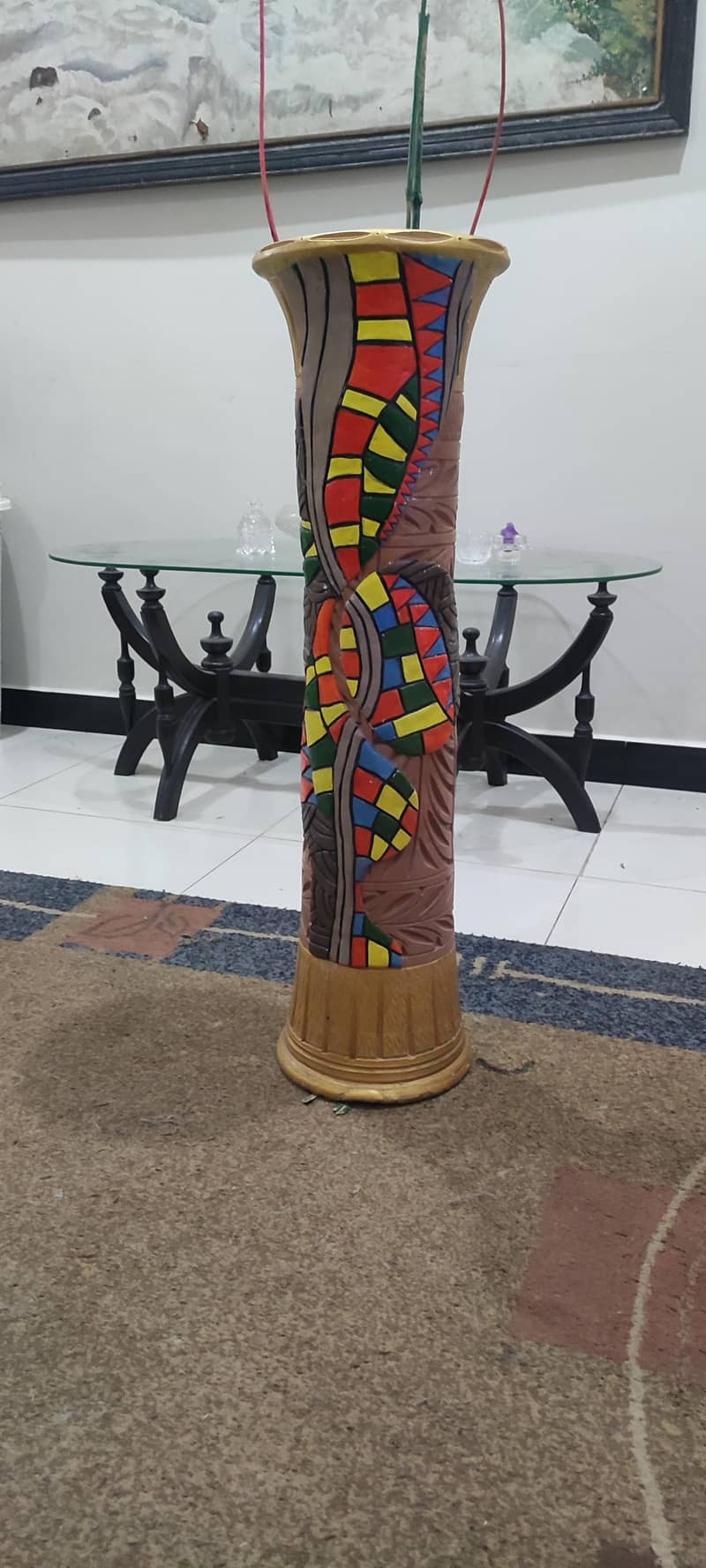 pot with clay work

                                                            alt=