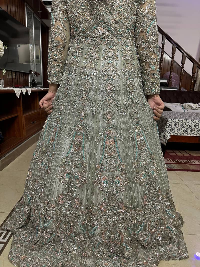 Walima Bridal Maxii | Wedding dress | Aqua blue Maxii

                                                            alt=