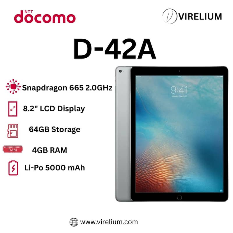 Docomo D-42 A | 4GB/64GB | 8.2" LCD | 5000mAh Battery | Snapdragon 66

                                                            alt=