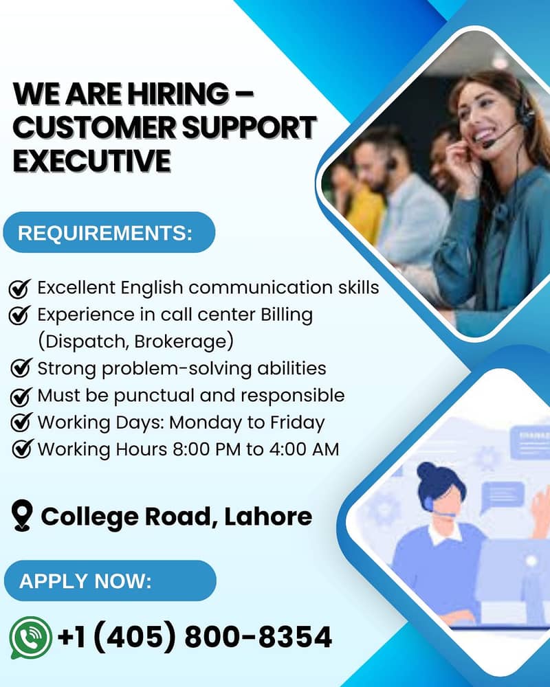 Call Center Jobs || CSR For Billing || Male & female Staff || Jobs

                                                            alt=