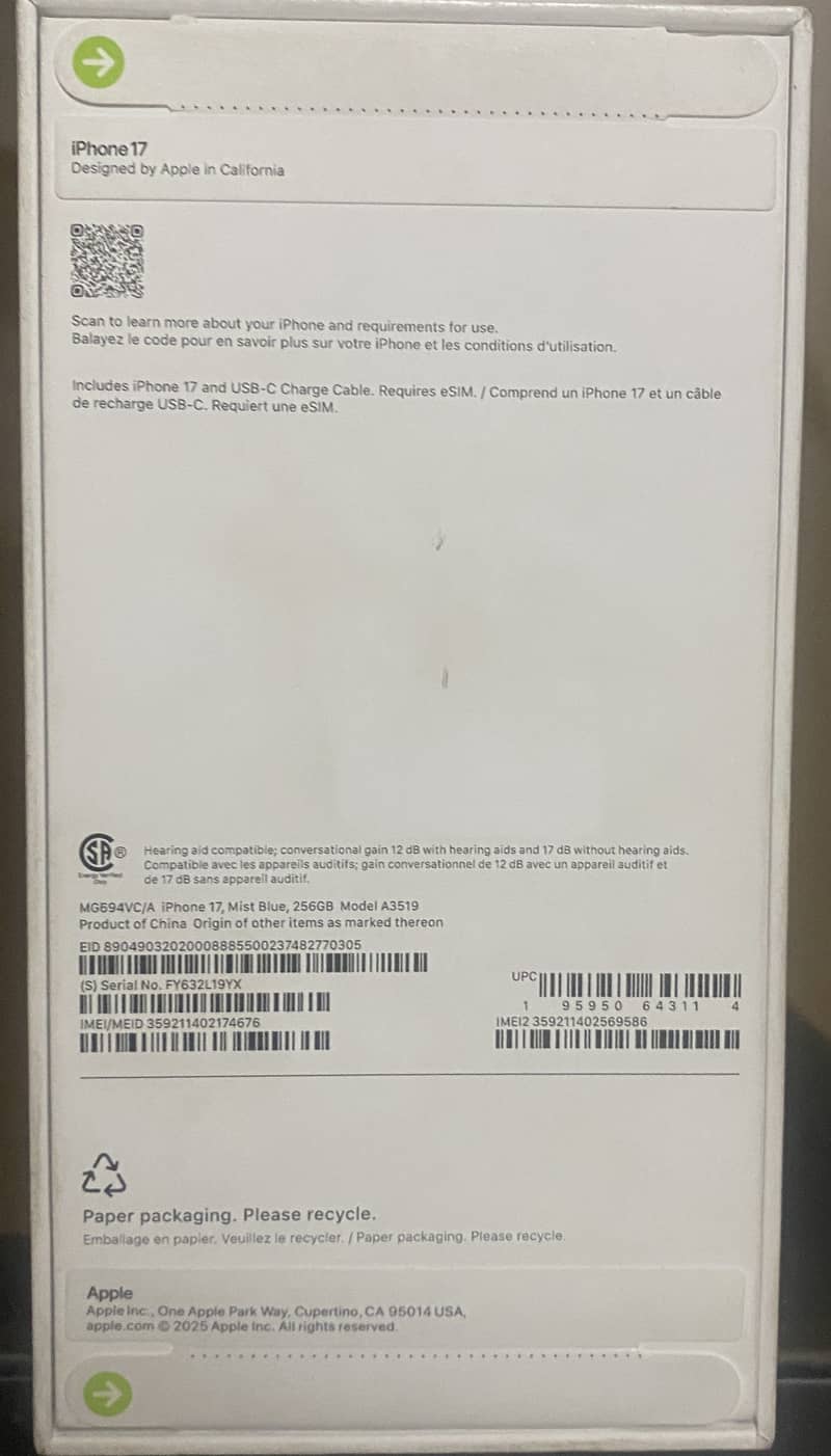 iPhone 17 (256gb) JV

                                                            alt=