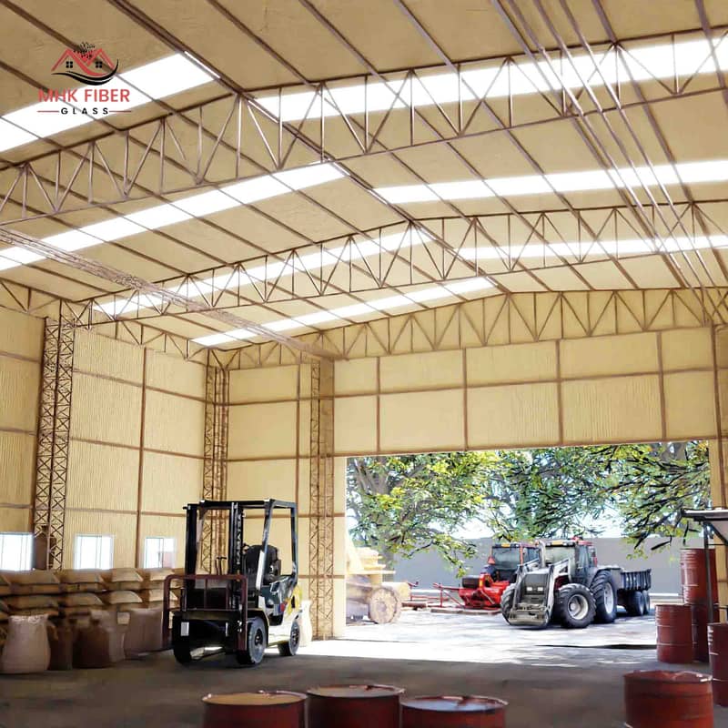 Parking shed / Fiber glass / fiber sheet / Transparent fiber sheet

                                                            alt=