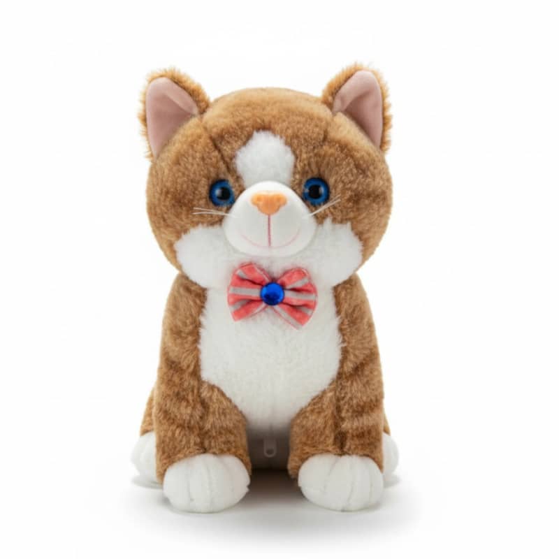 Large penguin Grey Plush Cat stuff toys Brown Plush Cat teady bear

                                                            alt=