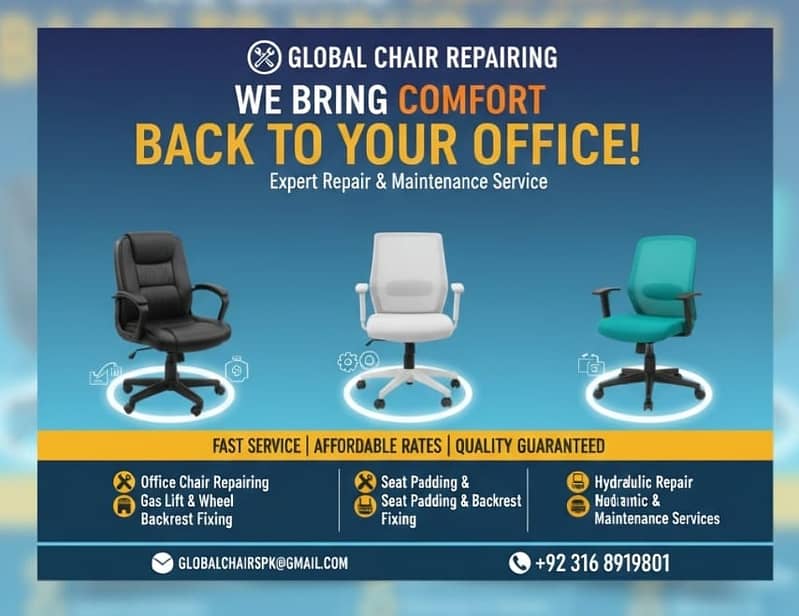 Revolving Chair Repair | Gaming chair repair | Office Chair Repairing

                                                            alt=