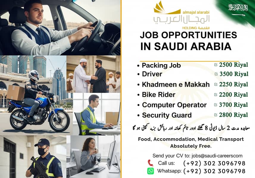 Bike Rider Jobs , Driver jobs , Company Work Visa , Jobs in saudia

                                                            alt=