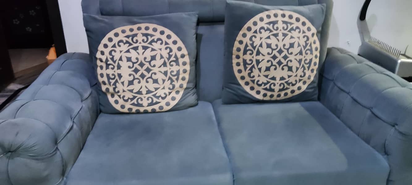 Blueish Gray 2 Seater Sofa

                                                            alt=