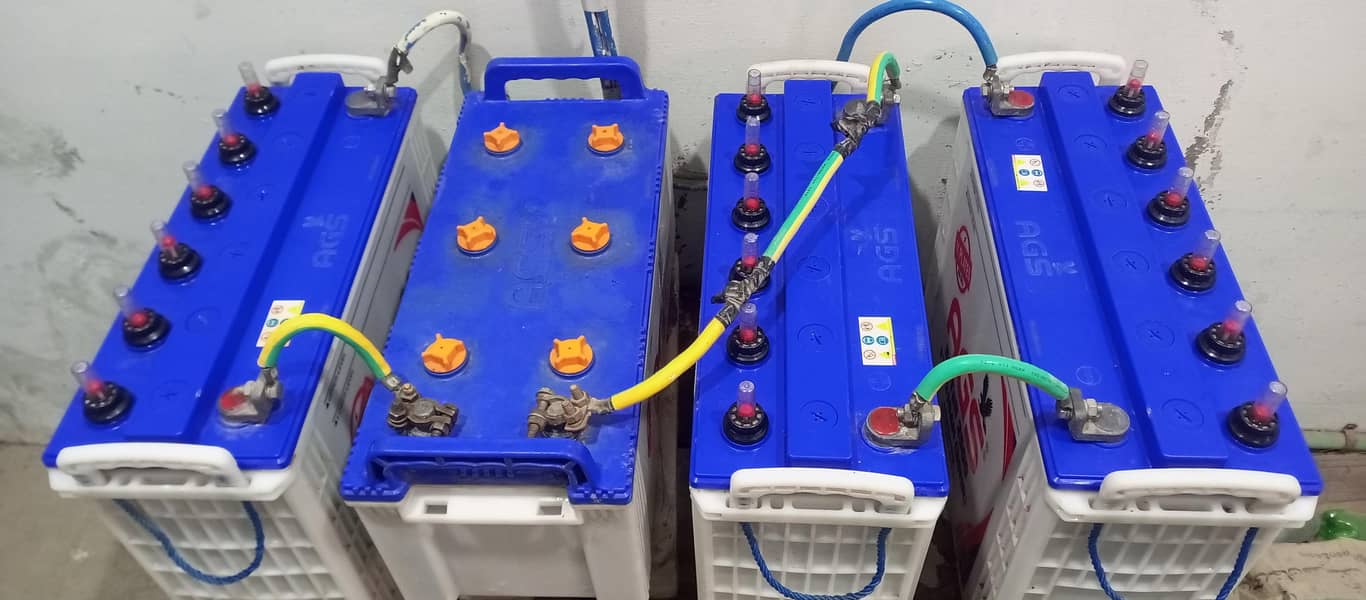 3 Tubular batteries and 1 normal battery

                                                            alt=