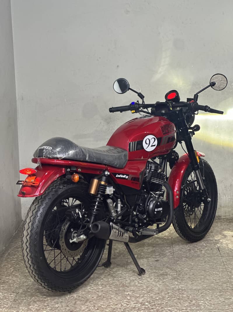 Hi speed infinity 150cc 2025 model ( cafe racer )

                                                            alt=