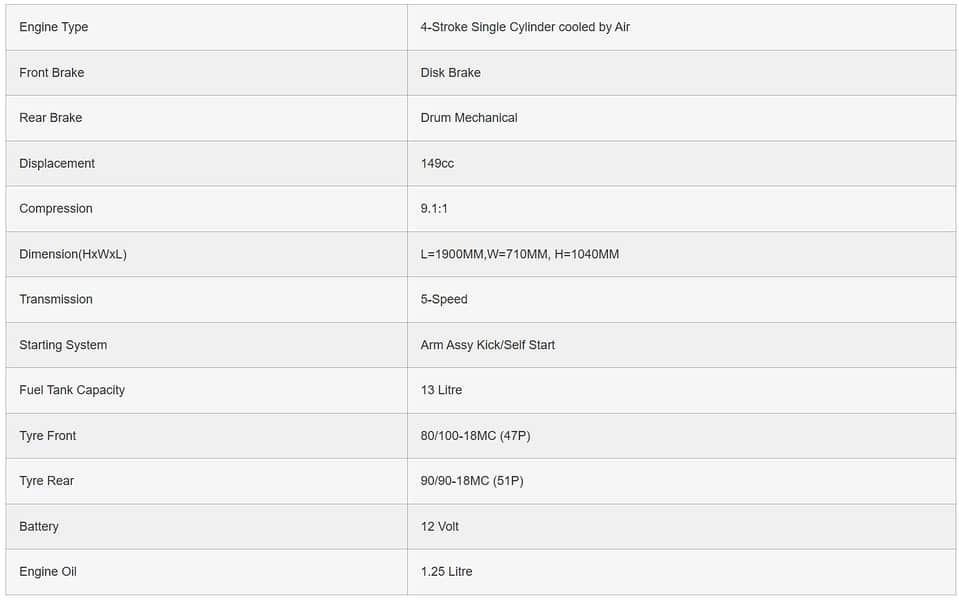 UNITED 150CC Available On Easy Installemnts

                                                            alt=