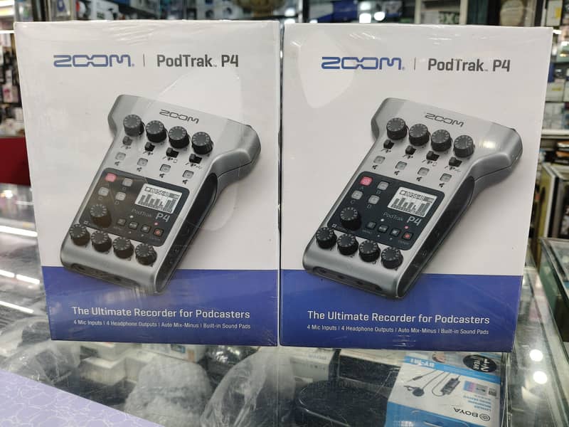 Shure MV7 plus podcast mic and Zoom P4 podcast recorder

                                                            alt=