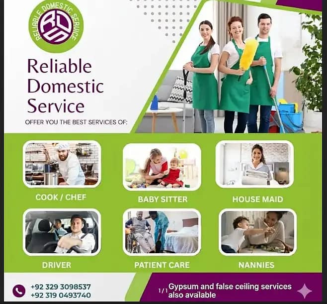 House maids / Maid / Nanny / Helper / Cook / Patient care / nurse

                                                            alt=