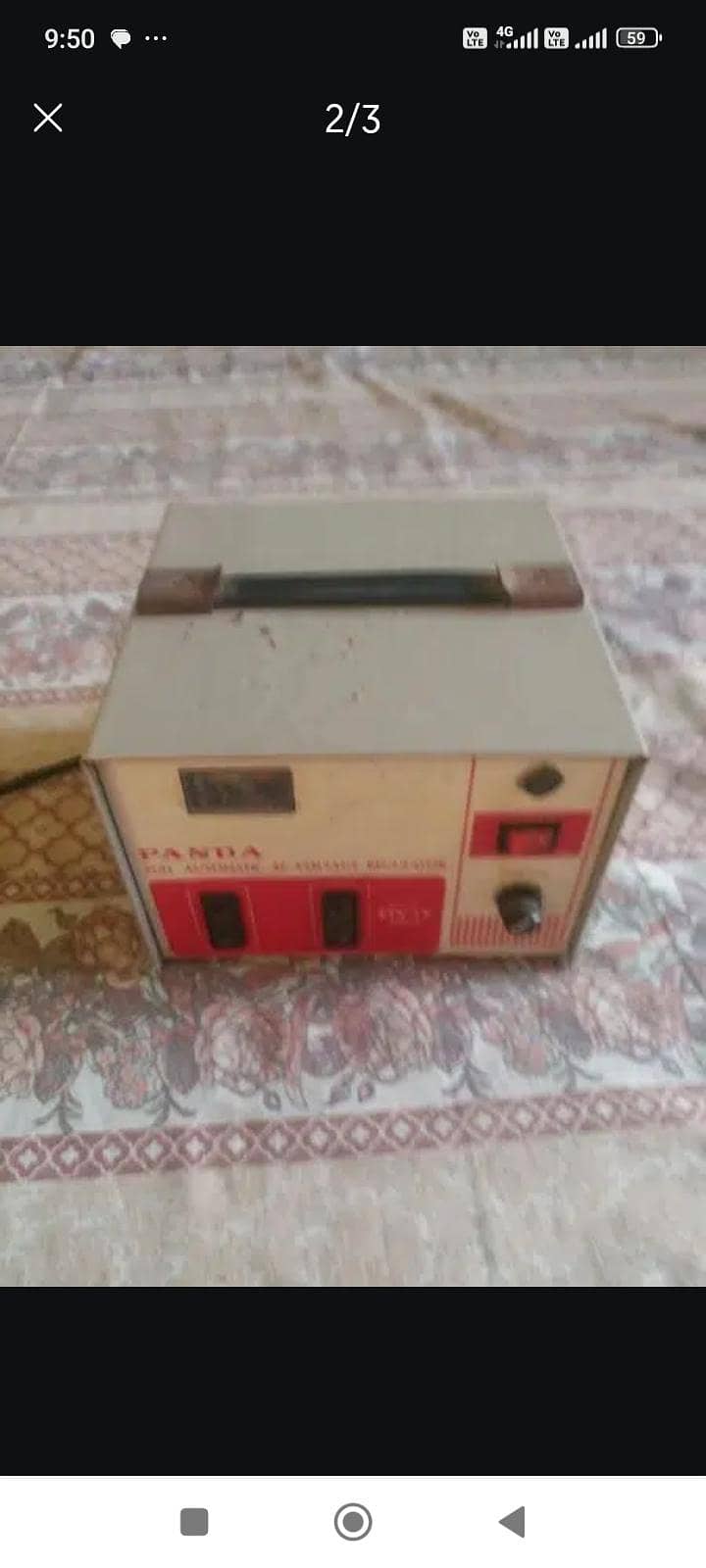 PANDA AUTOMATIC AC HI VOLTAGE REGULATOR MODEL ZTY -1A 500 Watt

                                                            alt=