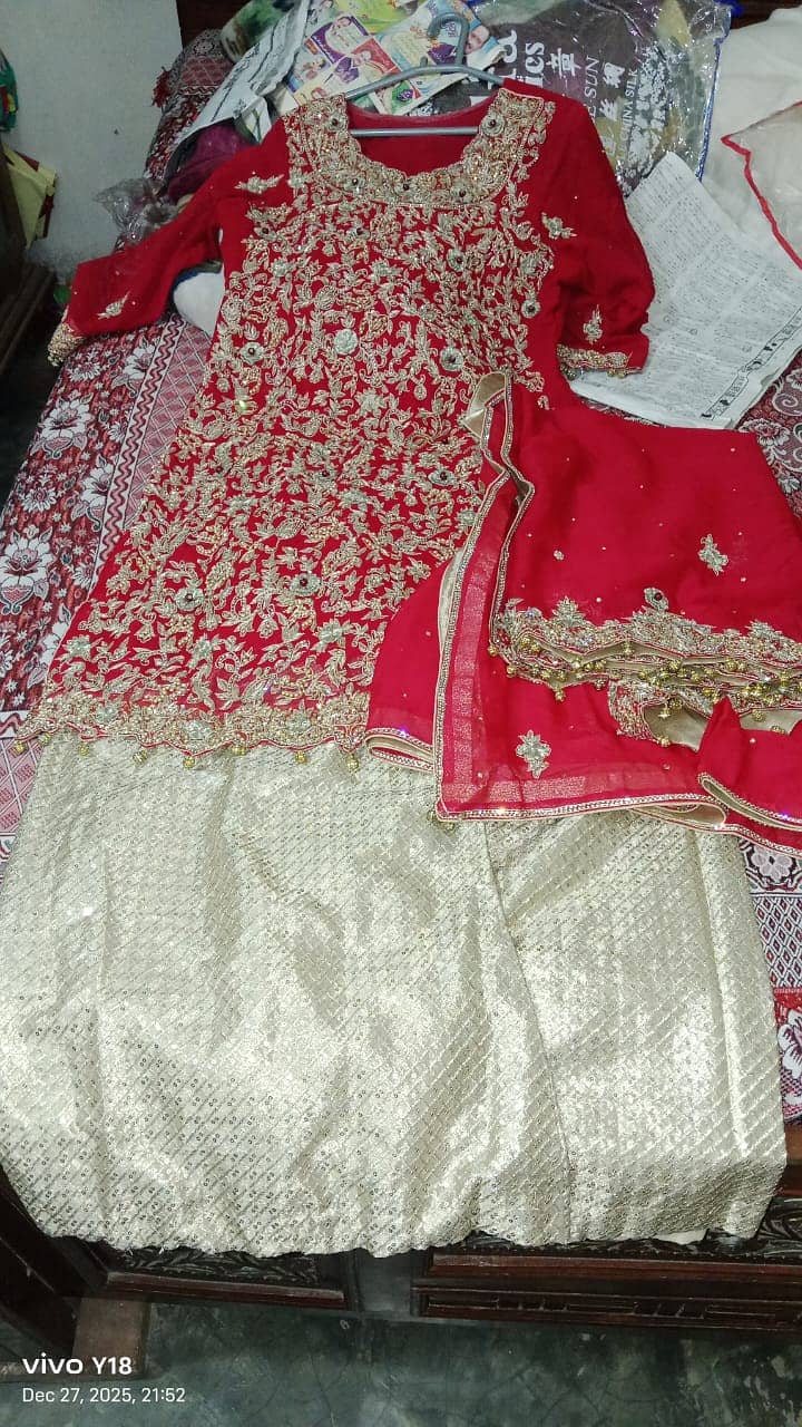 Bridal Dress Red & Grey – 1 Time Used, Like New – Wedding Lehnga

                                                            alt=