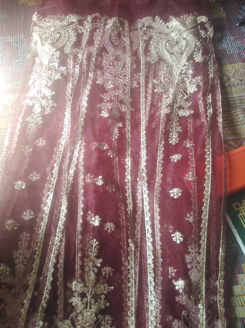 net kaliya frock tilha ki kardhai 12kali front and back gala or bazo

                                                            alt=
