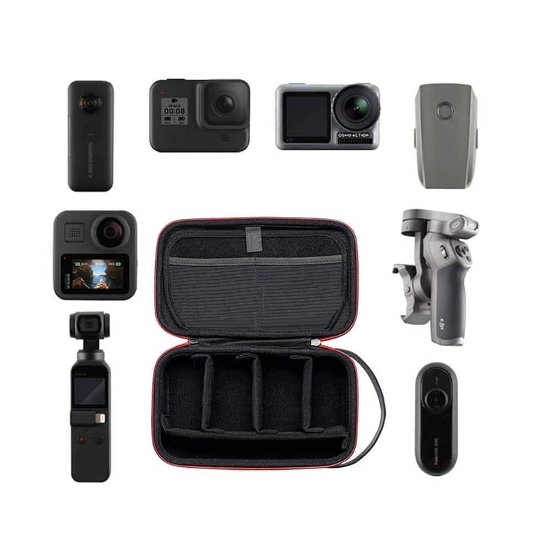 TELESIN Carrying Case Organizer for Go Pro Insta360 DJI Camera

                                                            alt=