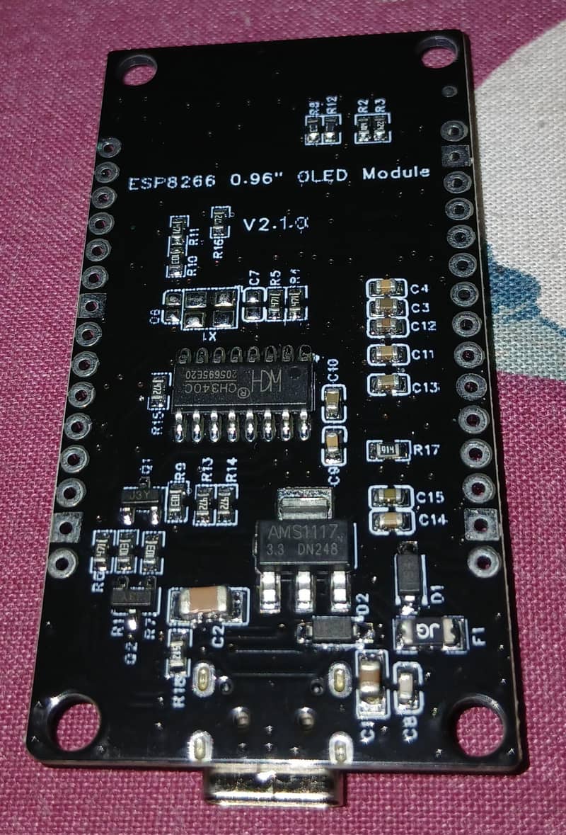 ESP8266 V3 module with LCD enabling Wi-Fi connectivity.

                                                            alt=