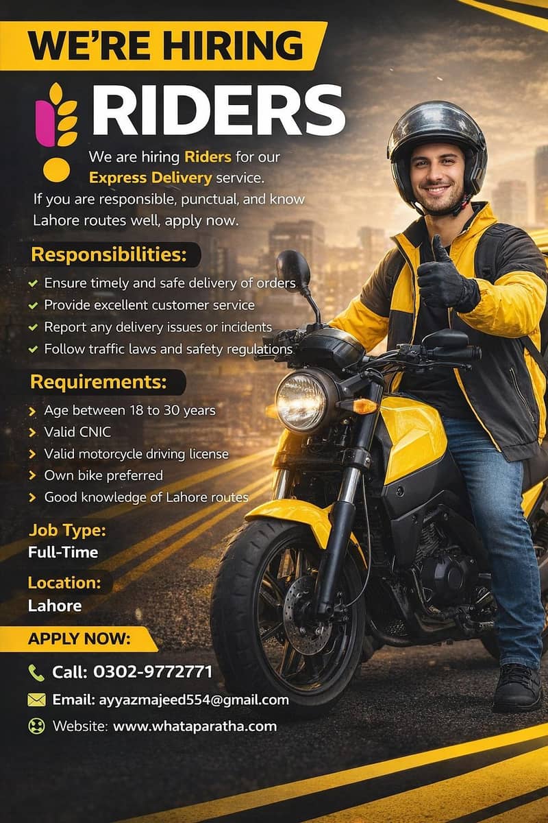 Rider's Required

                                                            alt=