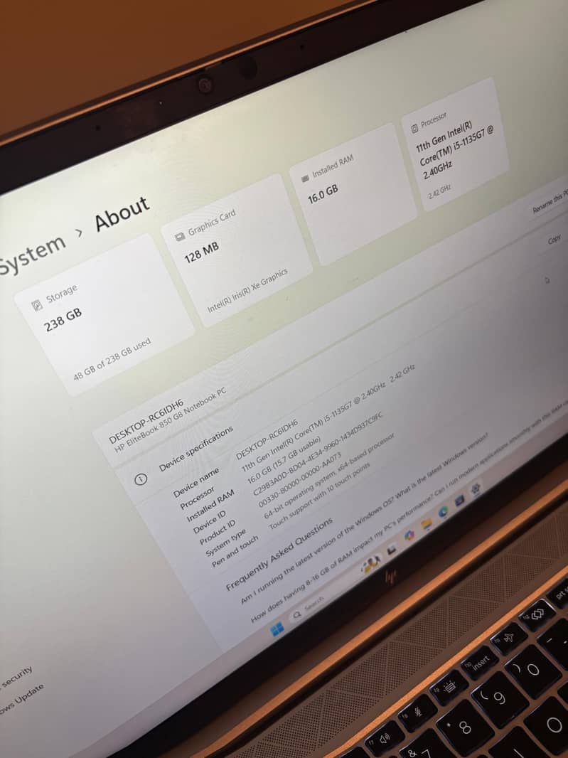Hp Elitebook 850 G8 I5 11th Gen ( Touch Screen )

                                                            alt=