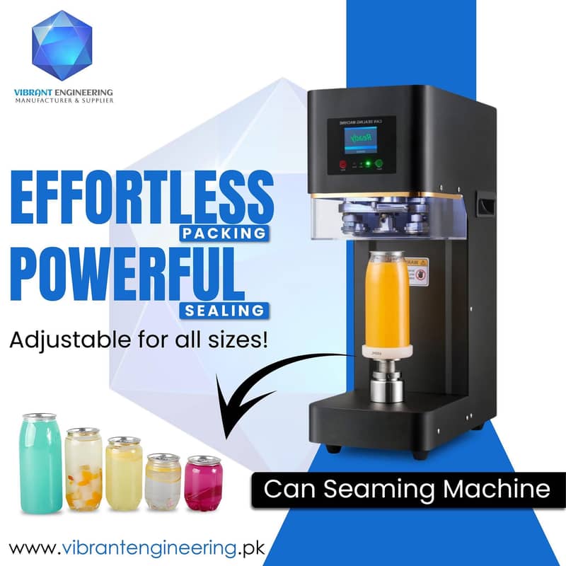 Can Seamer Machine | Can Sealing Packing Machine | Plastic Cans

                                                            alt=