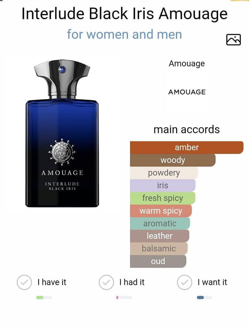 Amouage Interlude Black Iris, for Men, Eau de Parfum, 100ml

                                                            alt=
