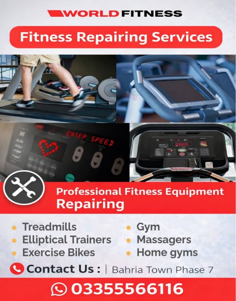 Edit ad Fitness Equipment Repairing Services

                                                            alt=