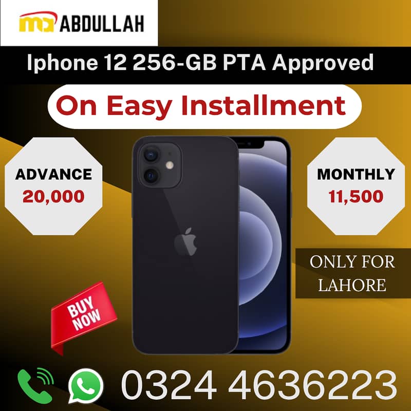 Iphone 12 Mobile 256-GB PTA Approved Available On Easy Installment

                                                            alt=