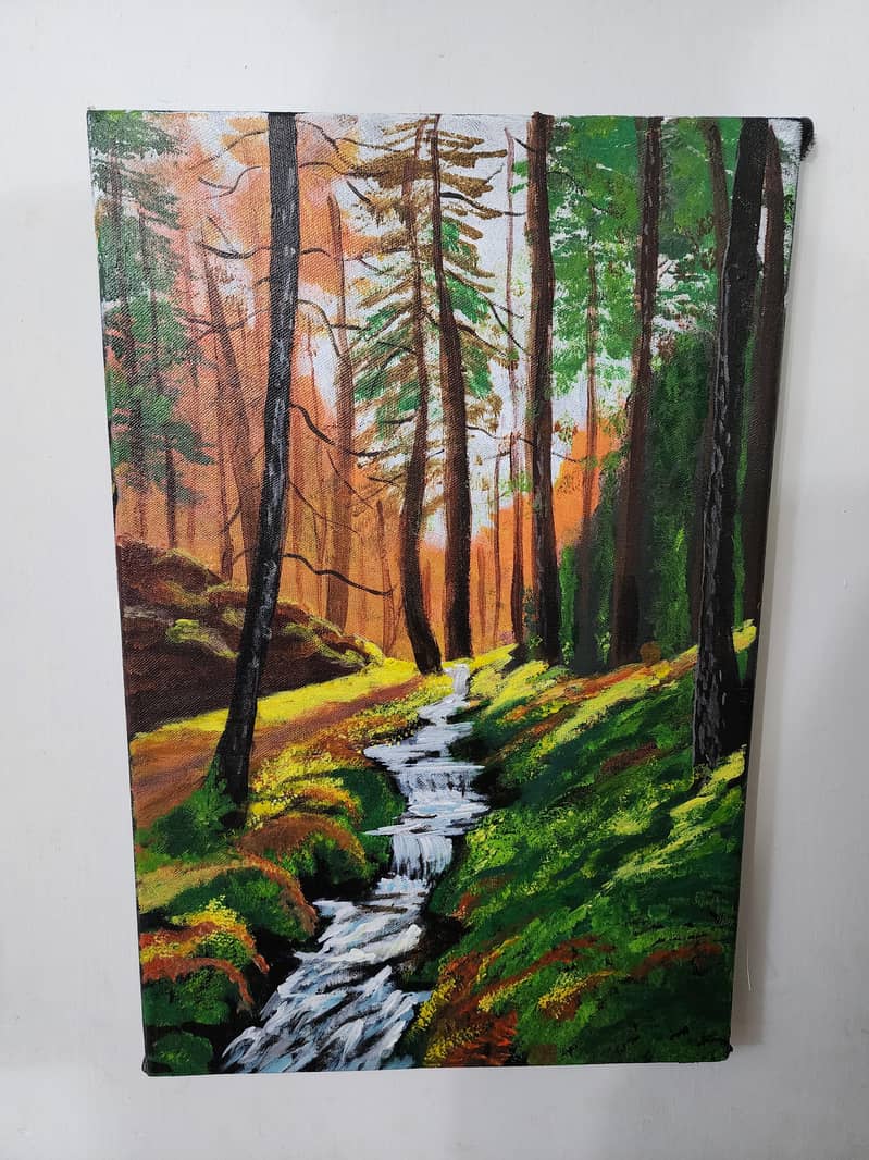 12 x 18, Mysterious Forest Acrylic painting Canvas

                                                            alt=