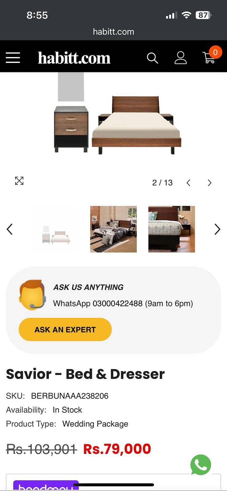 bedset from habit (bed+side tables+dressing)

                                                            alt=