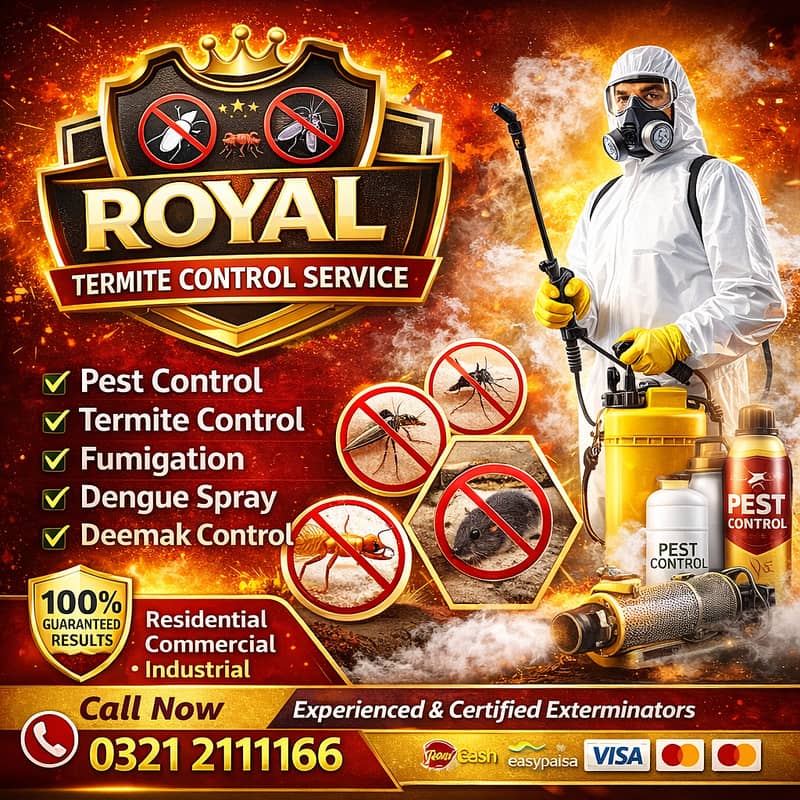 Termite control- Deemak- Dengue Spary,Fumgation & Pest control Service

                                                            alt=