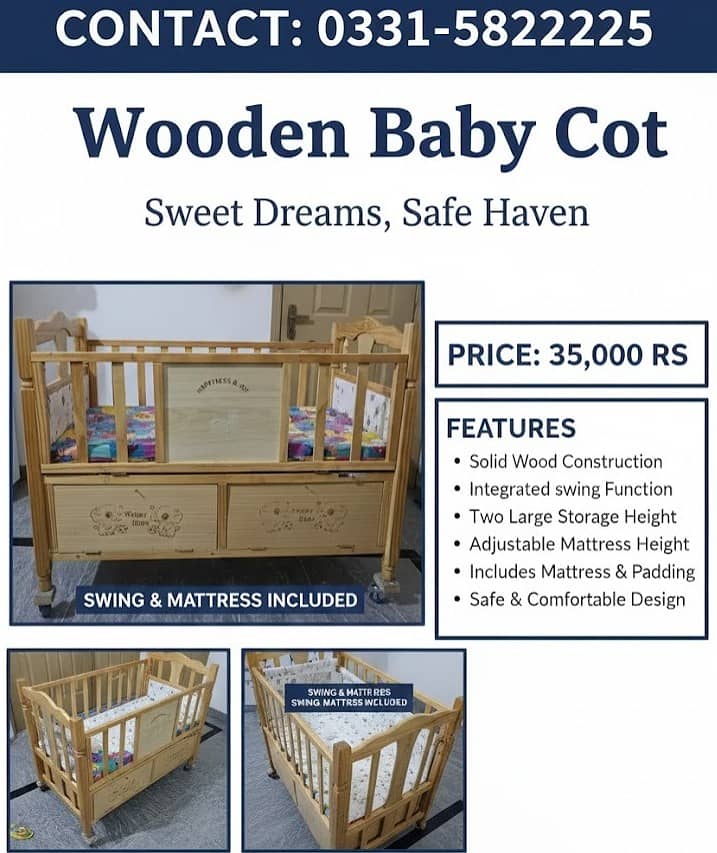 Baby cot | kids crib | wooden baby cot | kids bed

                                                            alt=