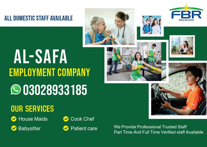 Maids / House Maids / Chef / House Cook / Baby Sitter Nurse available

                                                            alt=