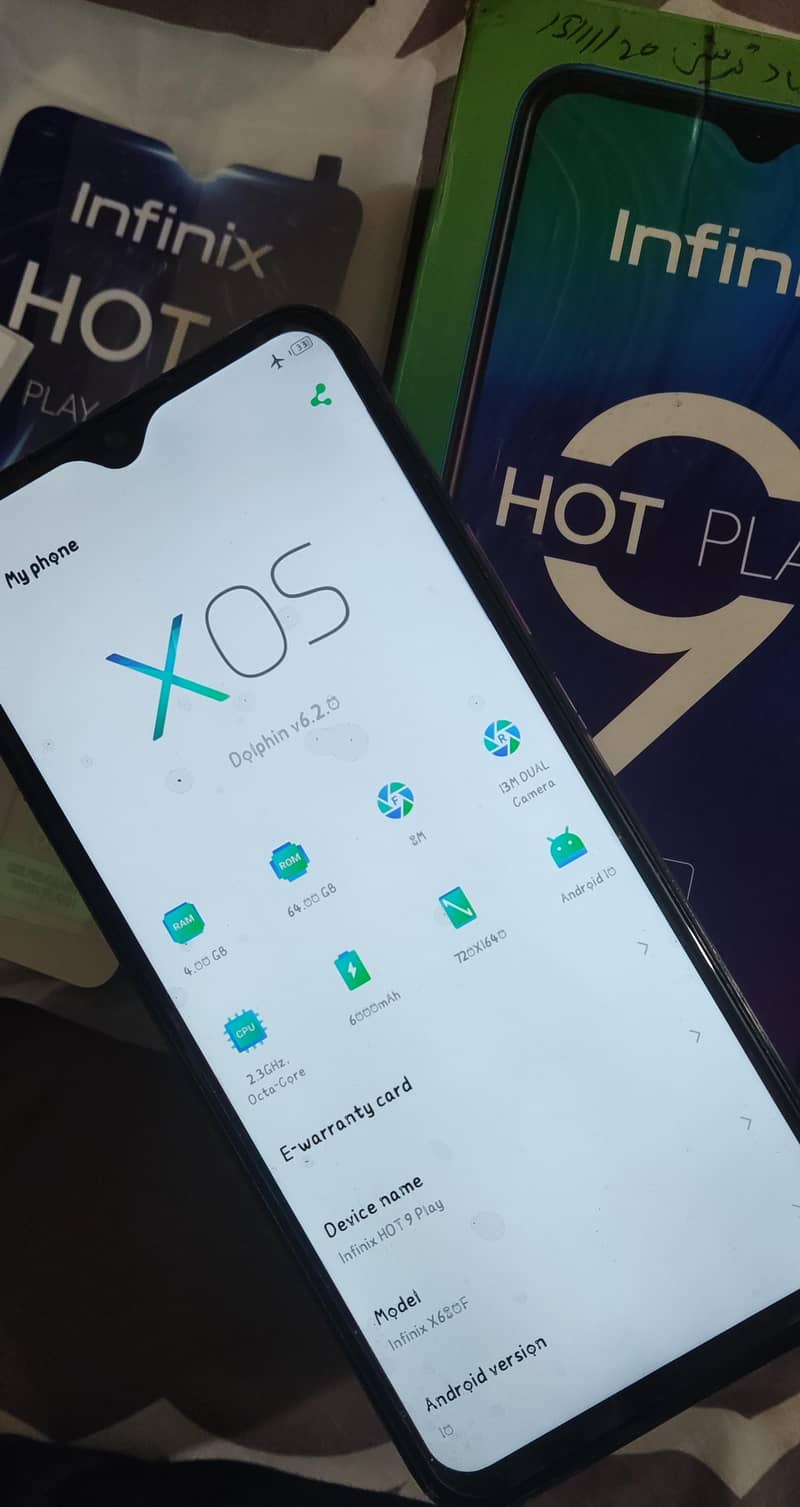 infinix hot 9 play official PTA approve ram 4GB memory 64. . 03182949604

                                                            alt=