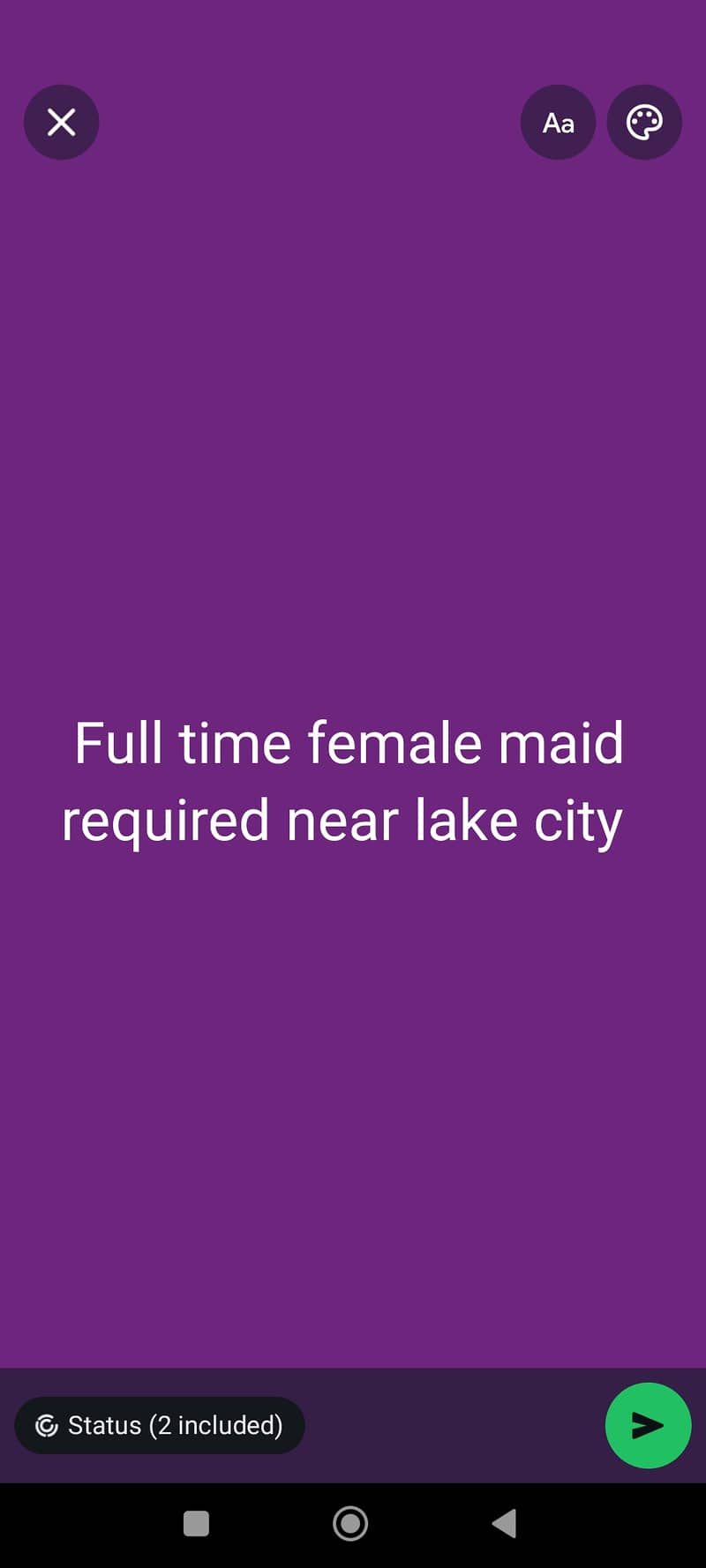 Full time female maid required near lake city

                                                            alt=