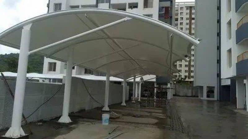 Commercial parking shade | Pvc fabric shade| Canopy |Wall mount |Porch

                                                            alt=