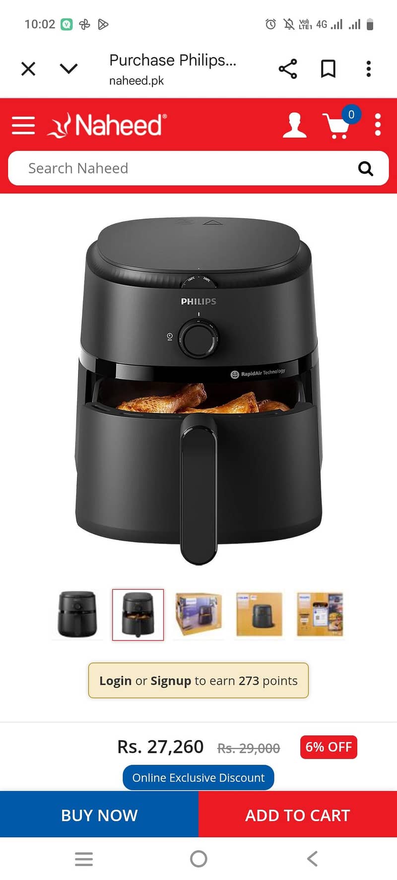 Philips Air Fryer 3.2 Litre 1300W With Warranty

                                                            alt=