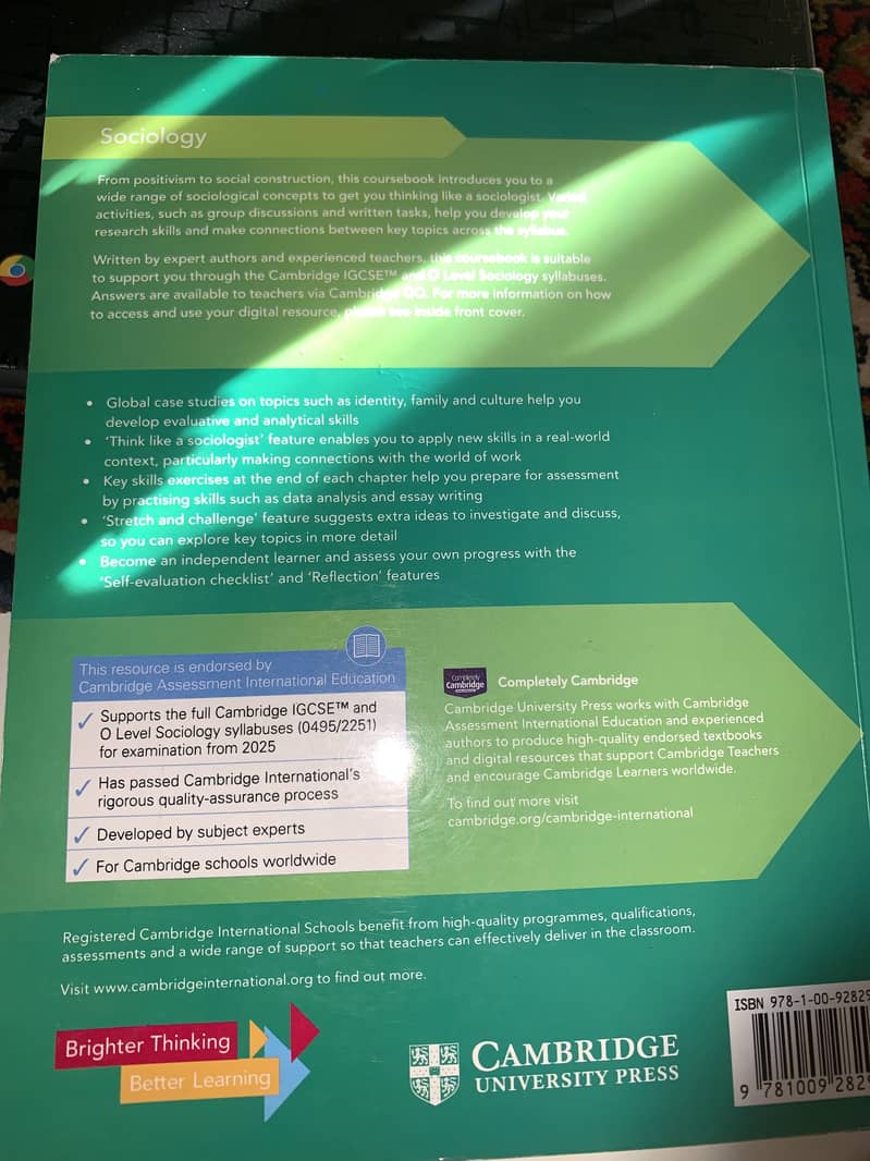 Sociology for Cambridge IGCSE™ & O Level – Coursebook (Second Edition

                                                            alt=