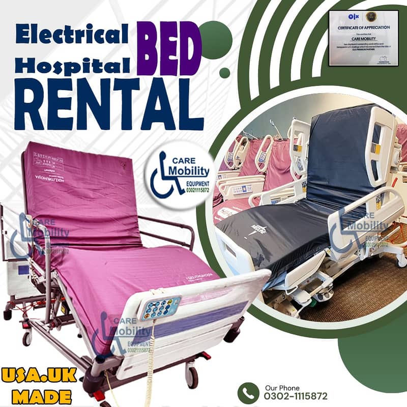 Electric Bed For Rent Hospital Bed Patient Bed  Medical Bed for RENT

                                                            alt=