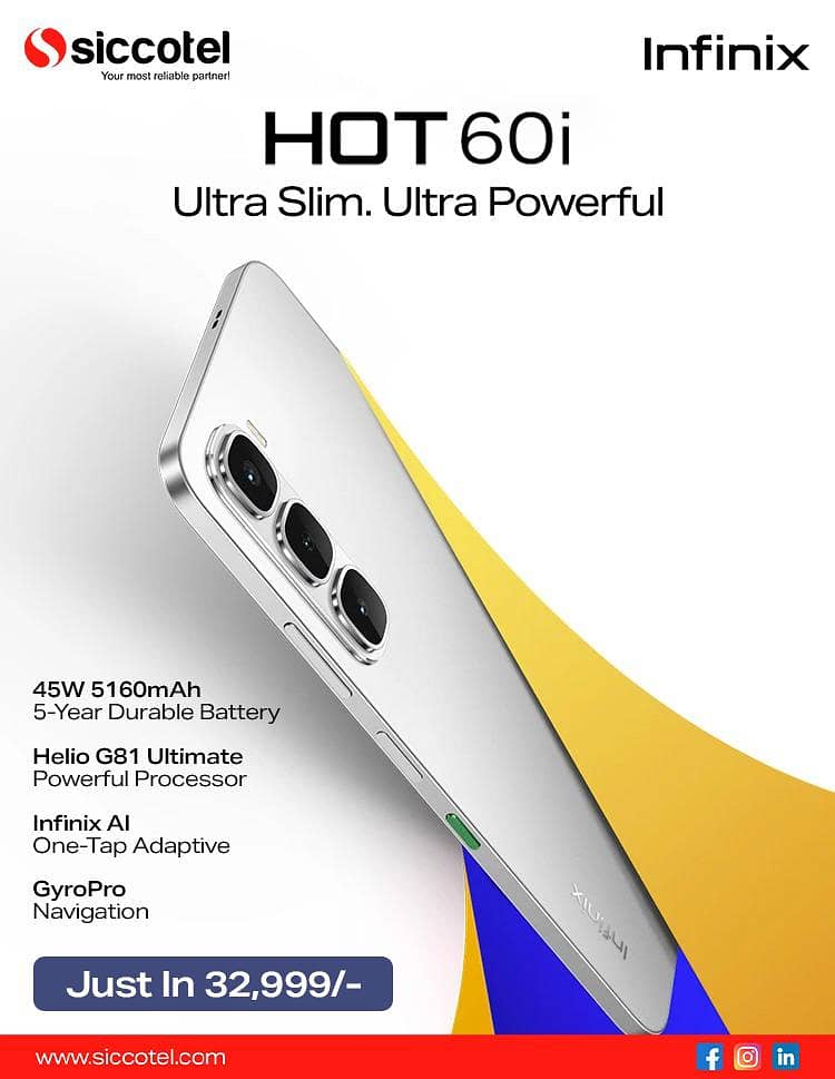 Infinix Hot 60i – Ultra Slim Powerful Phone on easy installments

                                                            alt=