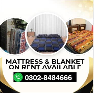 Mattress For Rent / Sleeping Mattress & Blanket Rental for event/gues

                                                            alt=