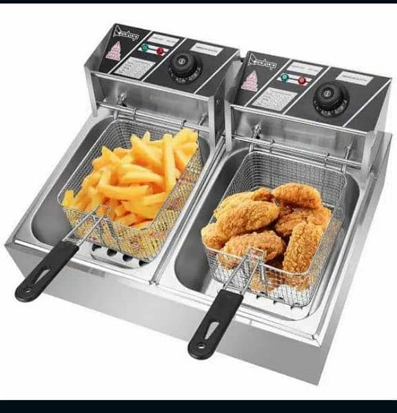 Imported Double Electric 12L Commercial Fryer Electric Frying Machine.

                                                            alt=